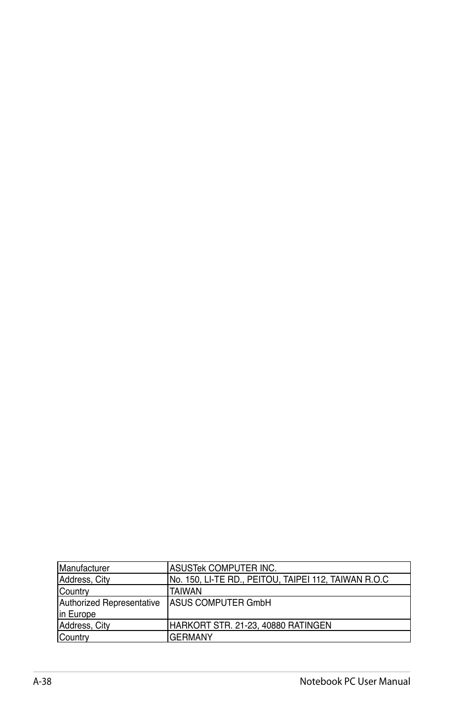 Asus X77JV User Manual | Page 112 / 112