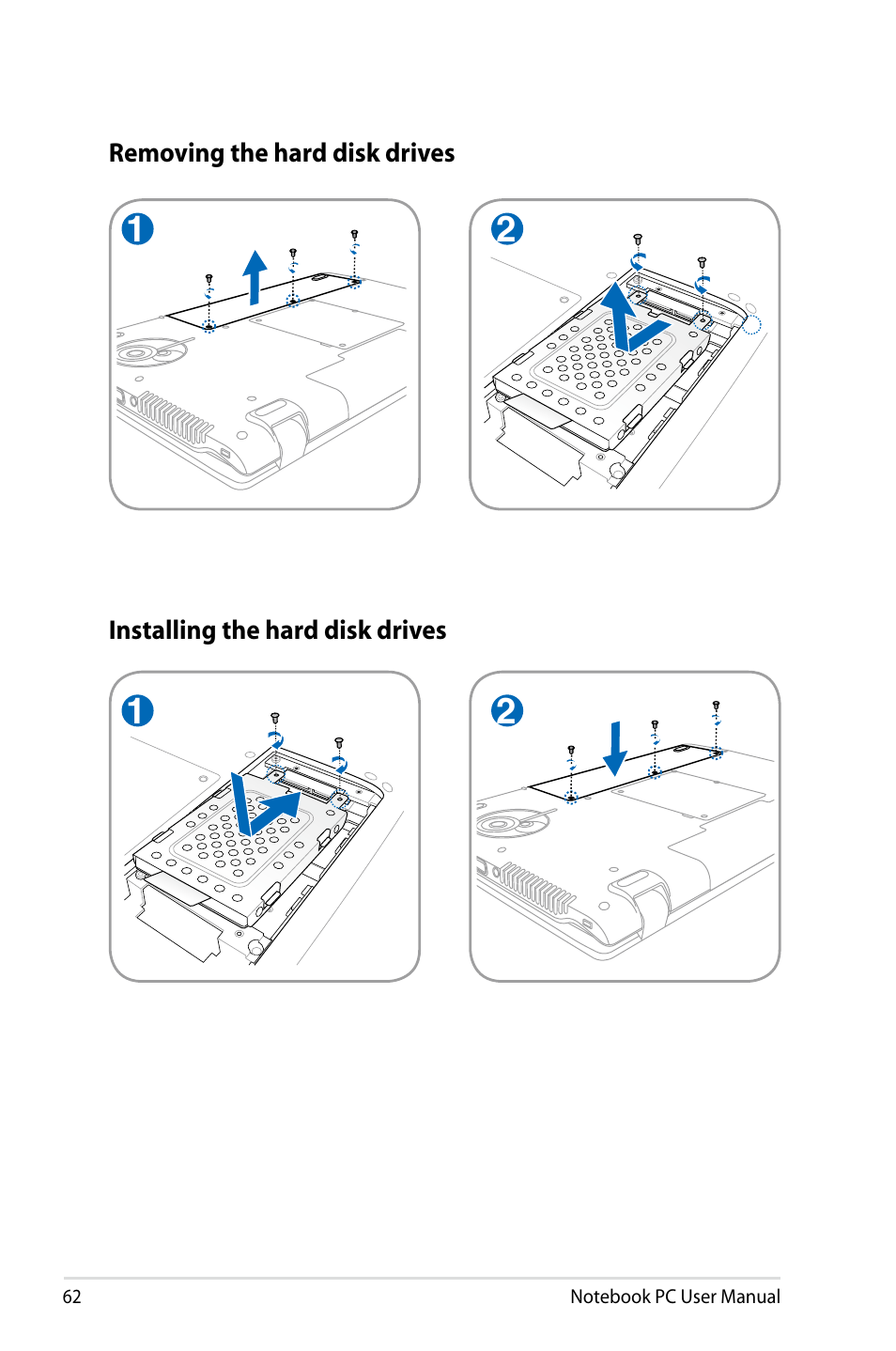 Asus X77JV User Manual | Page 62 / 112