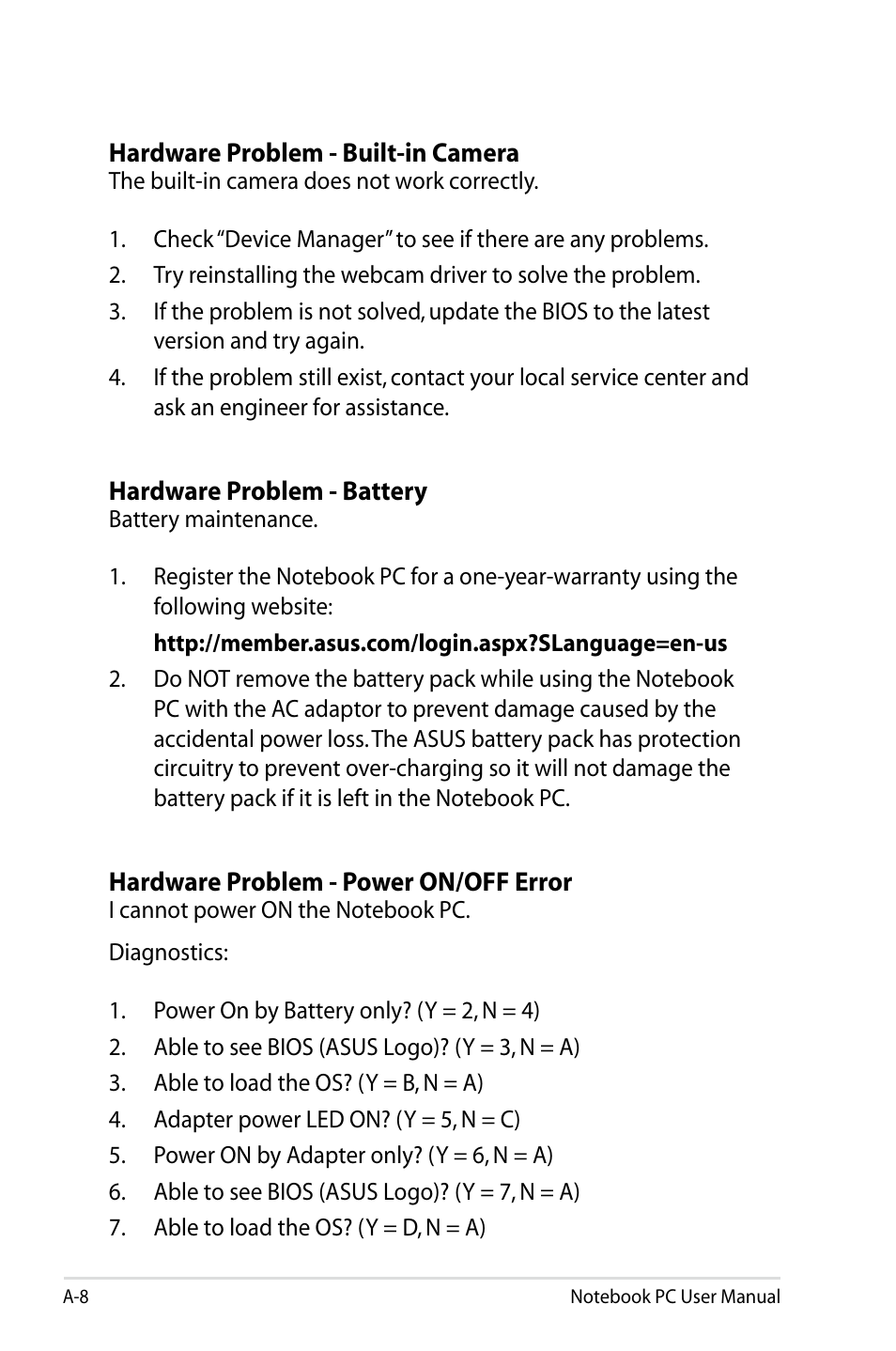 Asus X77JV User Manual | Page 82 / 112