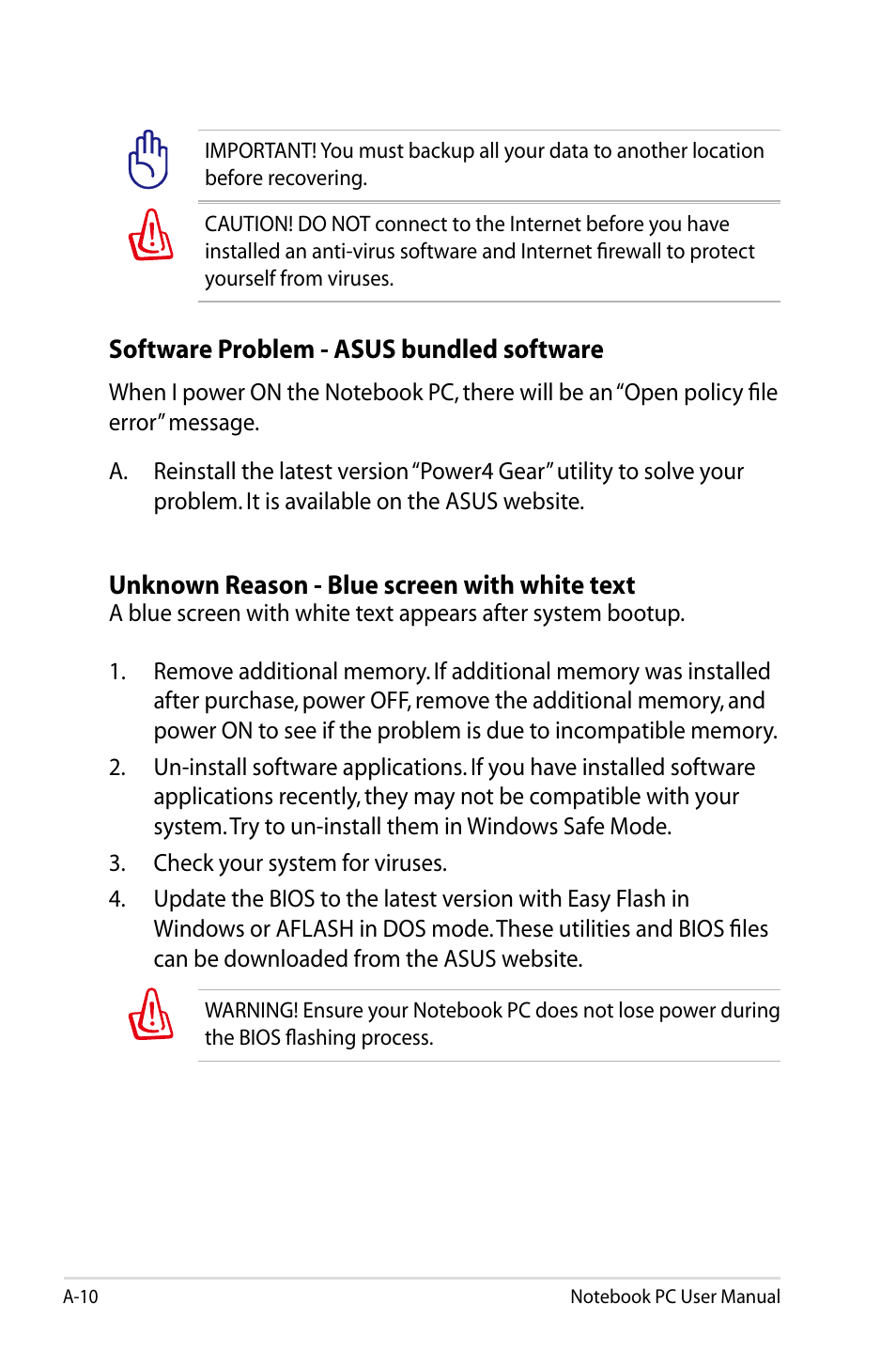 Asus X77JV User Manual | Page 84 / 112