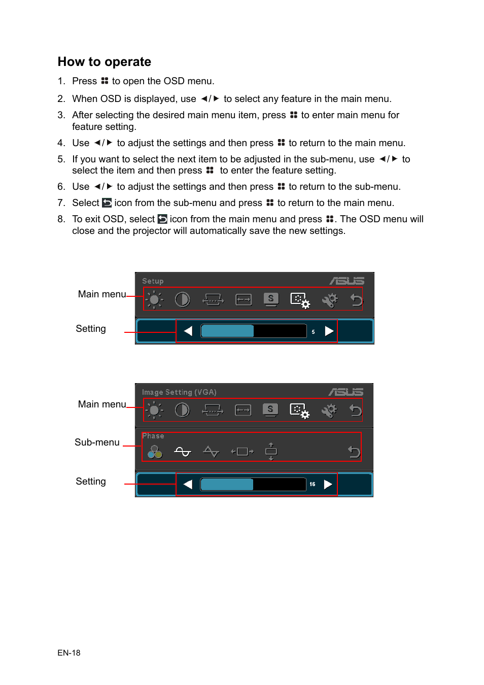 How to operate | Asus P1 User Manual | Page 18 / 26