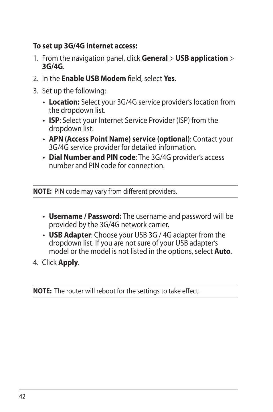 Asus RT-AC68R User Manual | Page 42 / 129