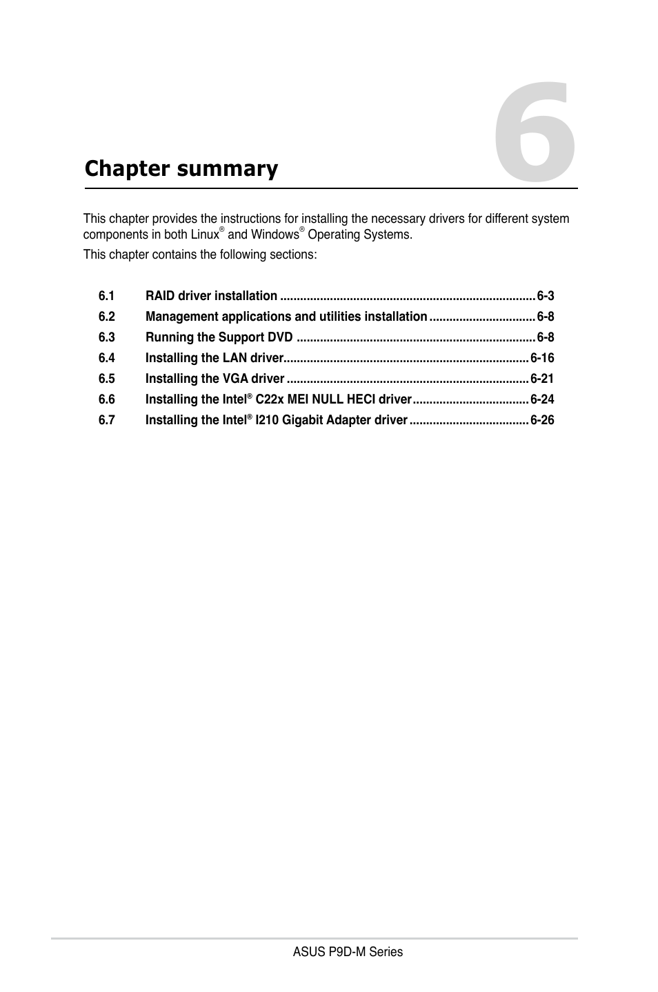 Chapter summary | Asus P9D-MV User Manual | Page 124 / 156