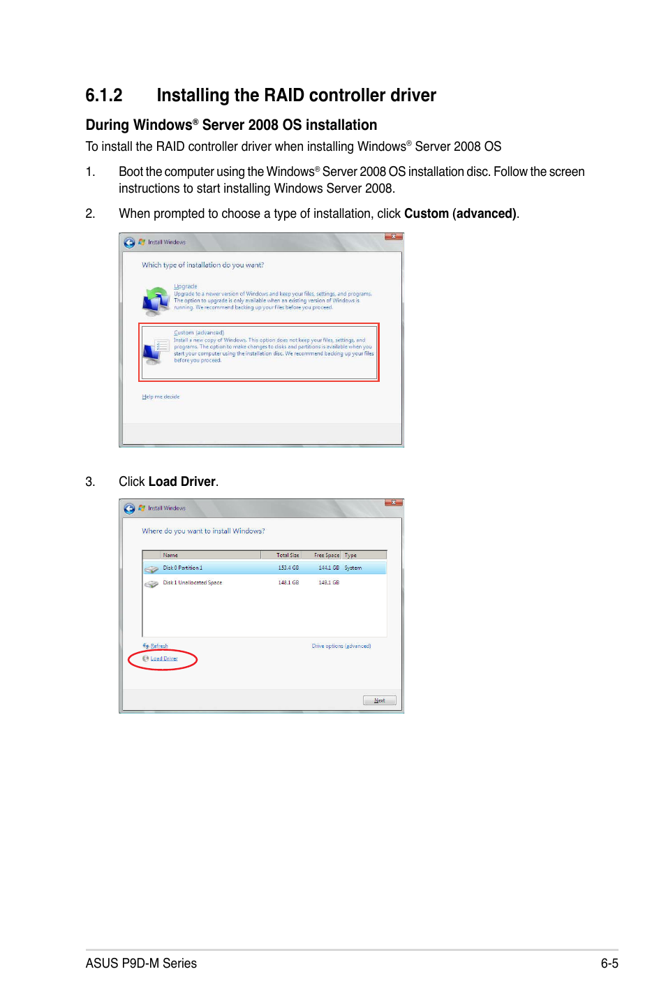 2 installing the raid controller driver, Installing the raid controller driver -5 | Asus P9D-MV User Manual | Page 127 / 156