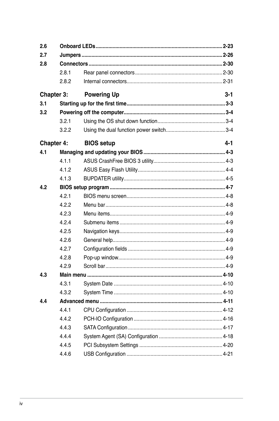 Asus P9D-MV User Manual | Page 4 / 156