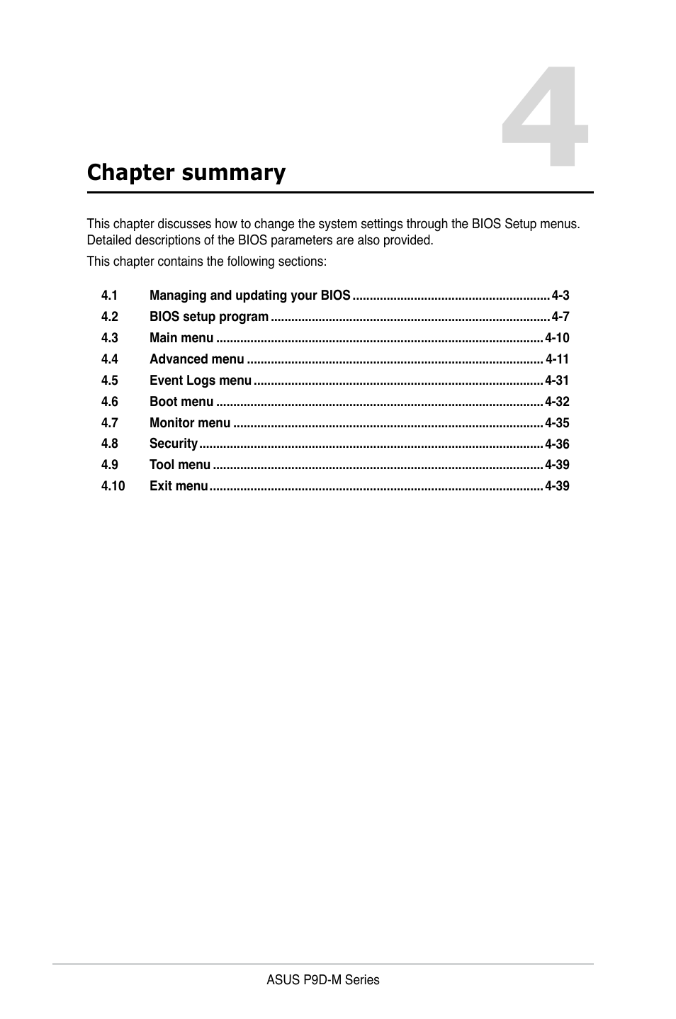 Chapter summary | Asus P9D-MV User Manual | Page 66 / 156