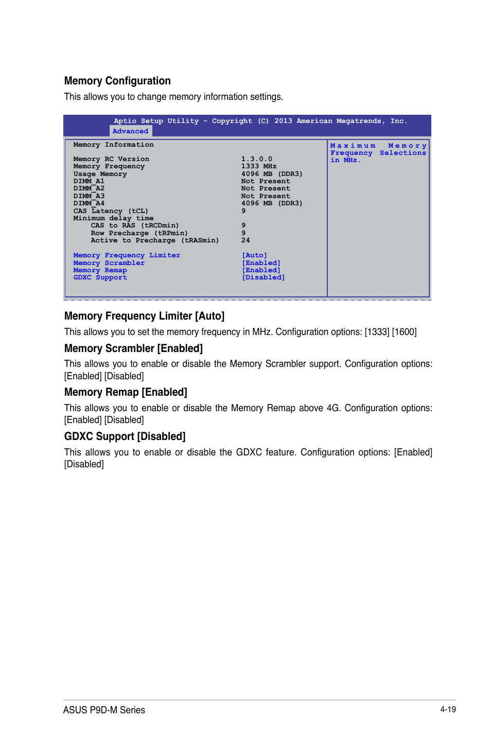 Gdxc support [disabled | Asus P9D-MV User Manual | Page 83 / 156