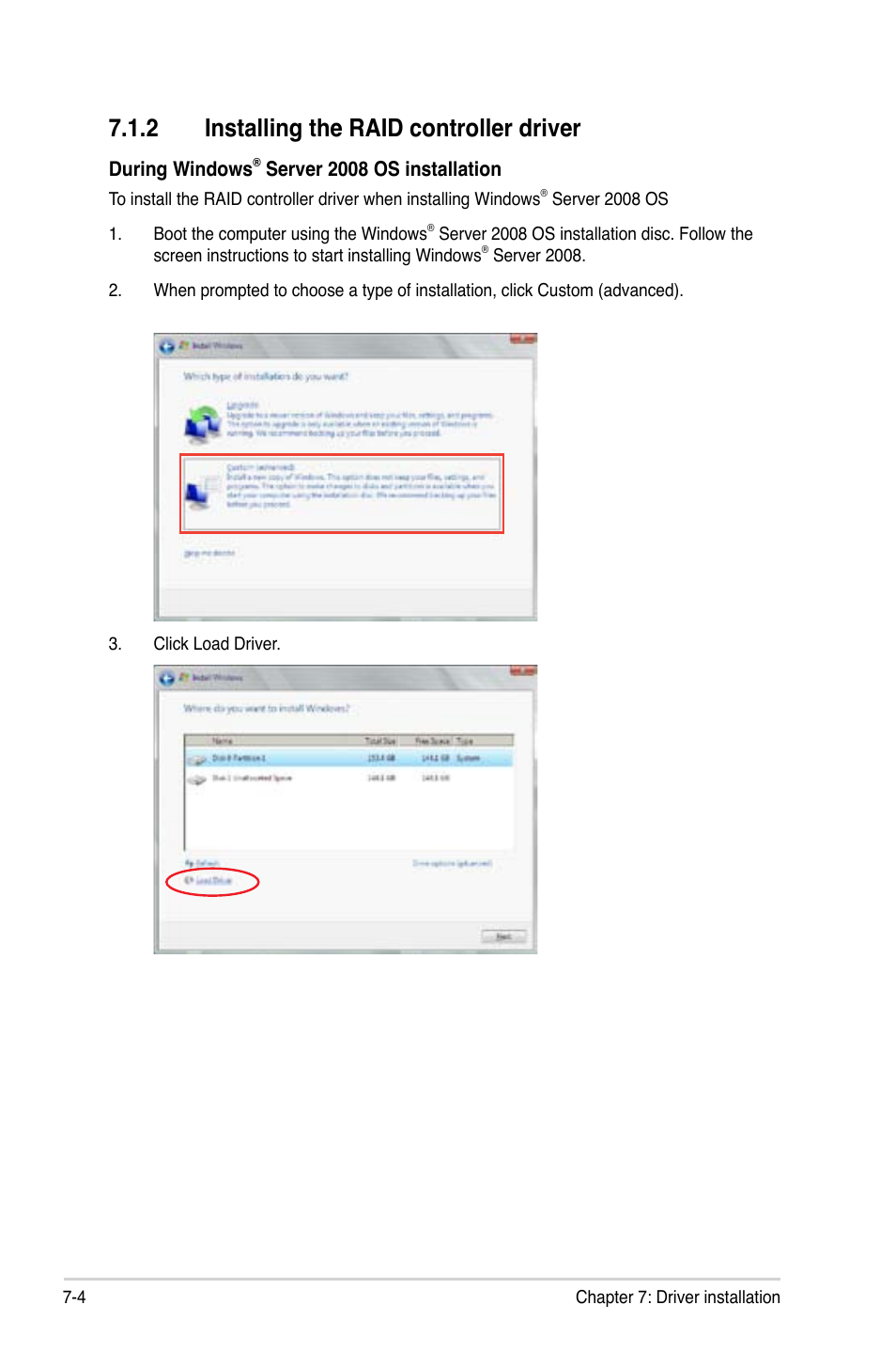 2 installing the raid controller driver | Asus RS740-E7-RS24-EG User Manual | Page 176 / 212