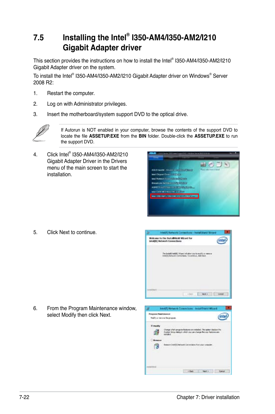 5 installing the intel | Asus RS740-E7-RS24-EG User Manual | Page 194 / 212