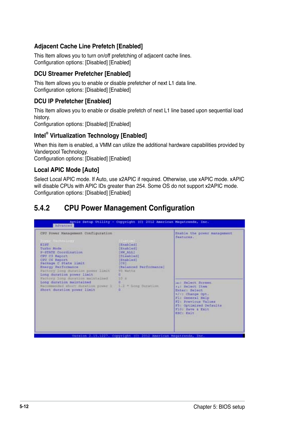 2 cpu power management configuration | Asus RS740-E7-RS24-EG User Manual | Page 98 / 212