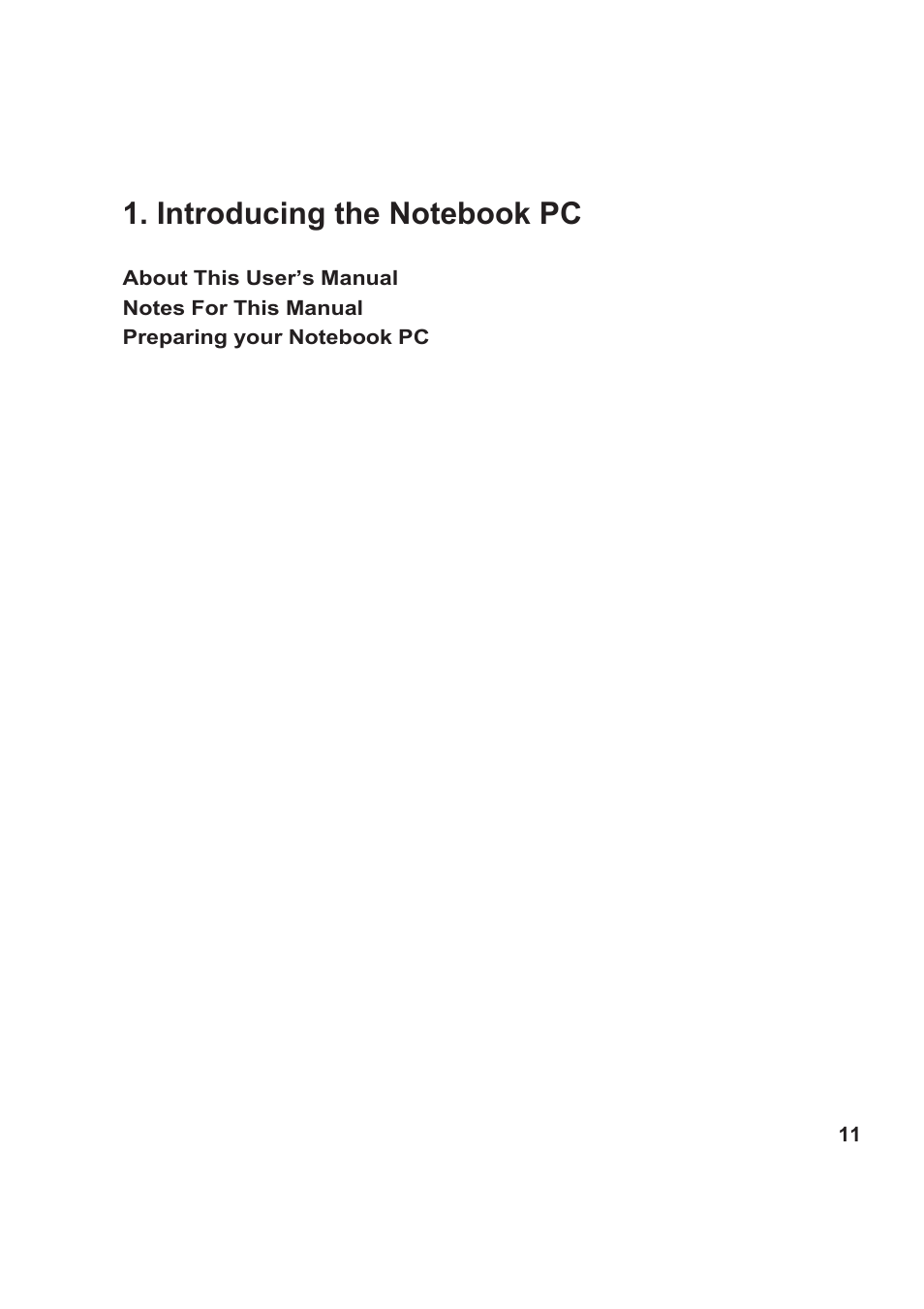 Asus VX1 User Manual | Page 11 / 77
