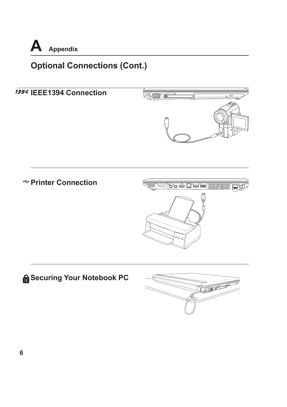 Optional connections (cont.) | Asus VX1 User Manual | Page 66 / 77