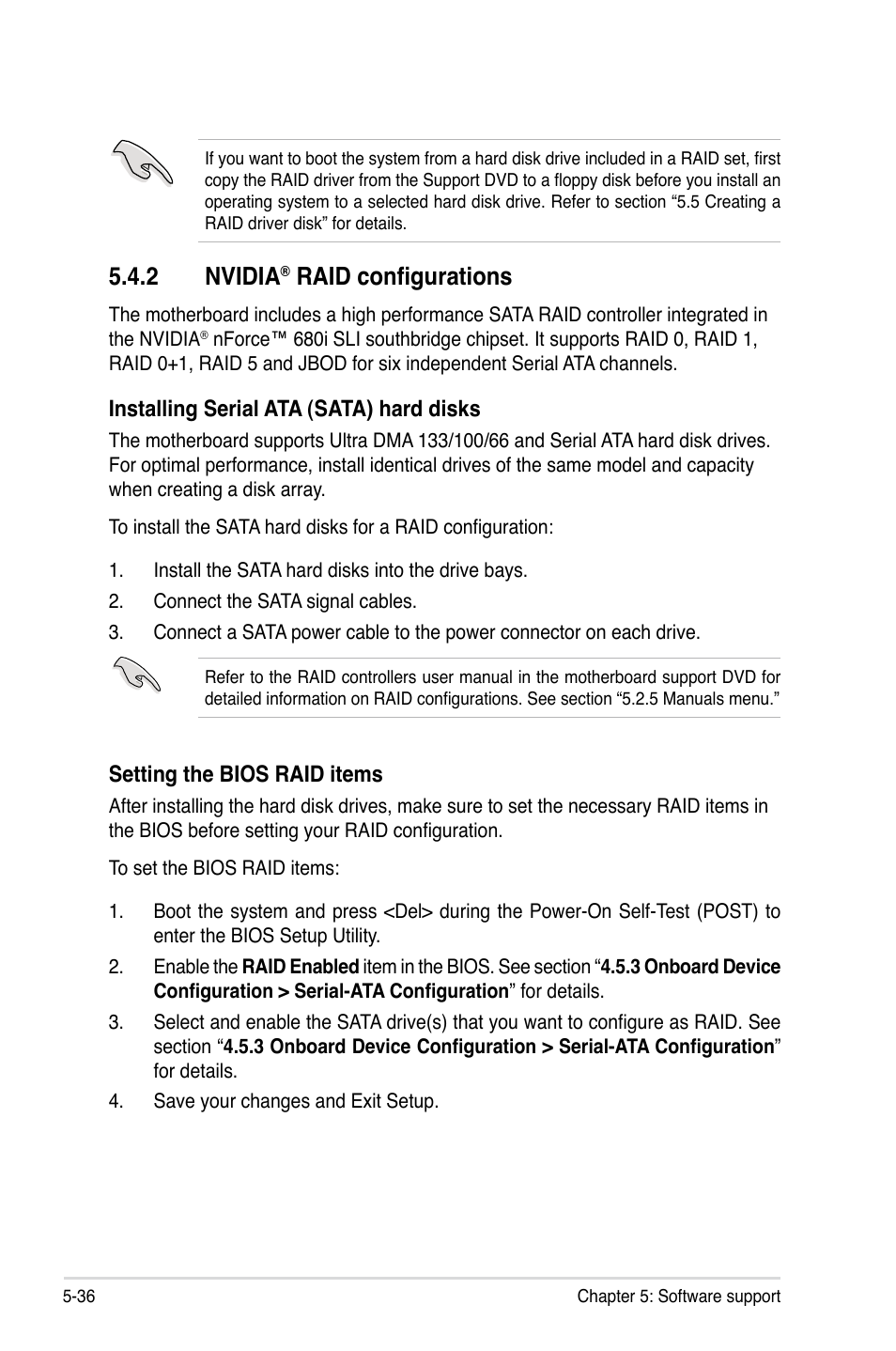 2 nvidia, Raid configurations | Asus P5N-T Deluxe User Manual | Page 150 / 174