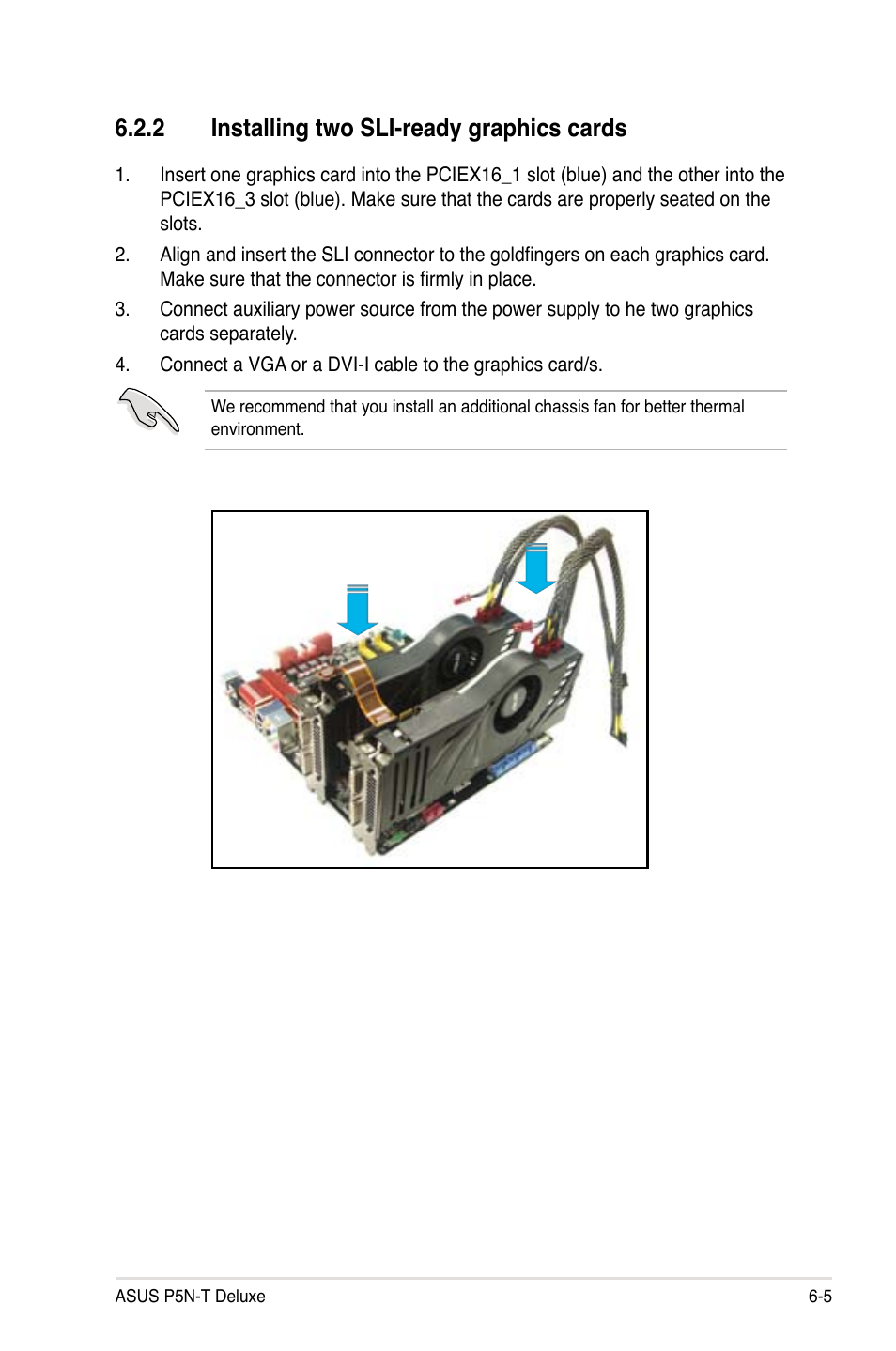 2 installing two sli-ready graphics cards | Asus P5N-T Deluxe User Manual | Page 165 / 174