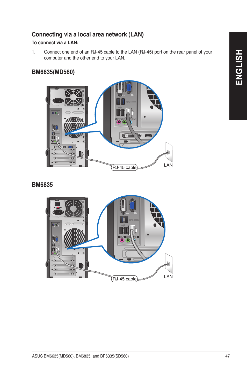 En gl is h en gl is h | Asus BP6335 User Manual | Page 47 / 72