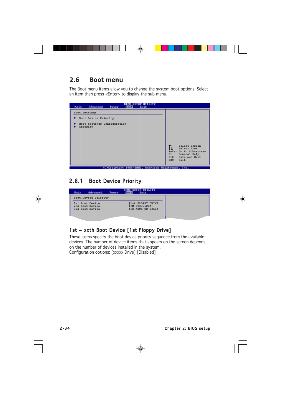6 boot menu | Asus P5LD2-VM User Manual | Page 78 / 90