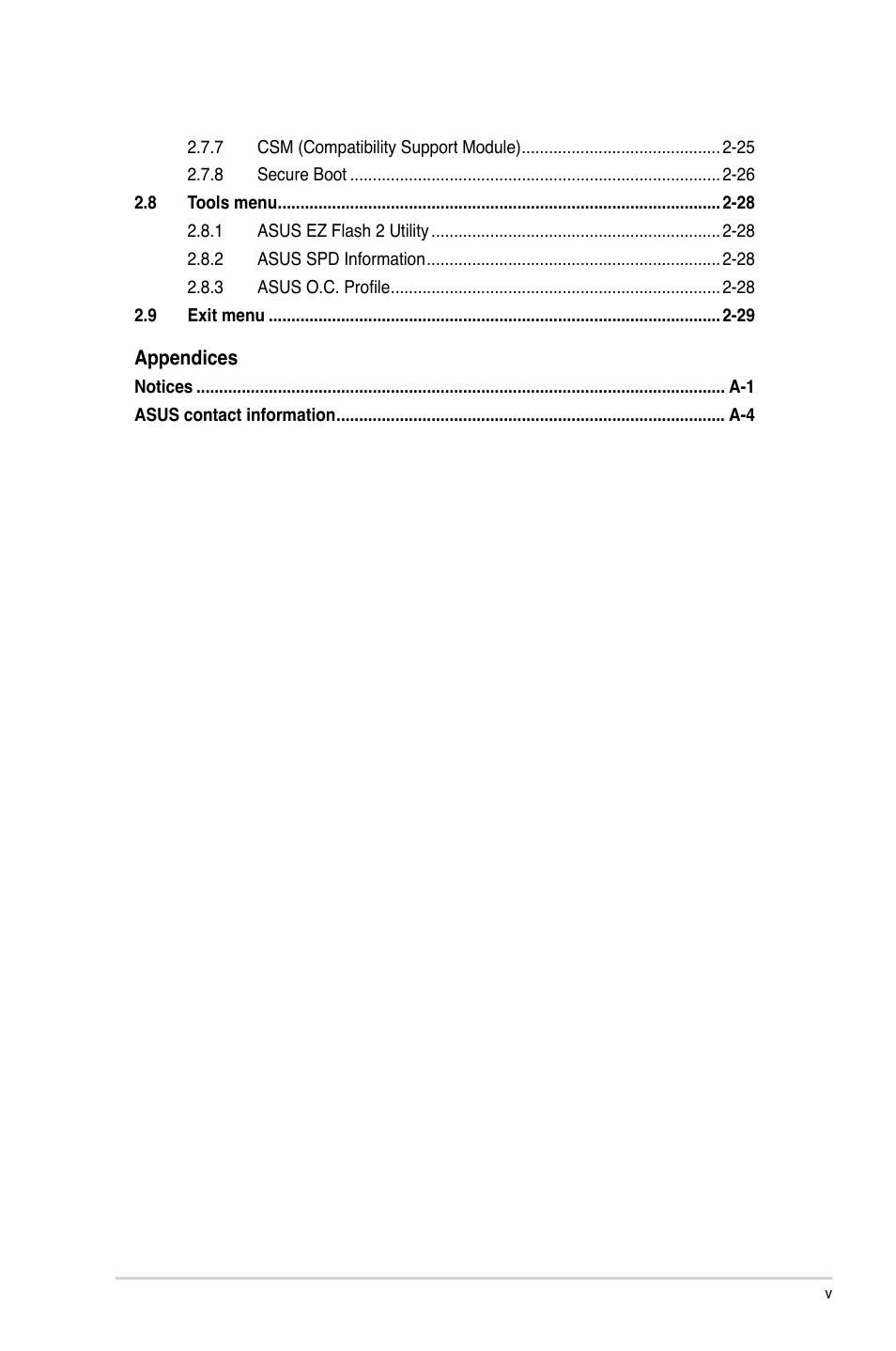 Asus P8H61-M LK R2.0 User Manual | Page 5 / 73