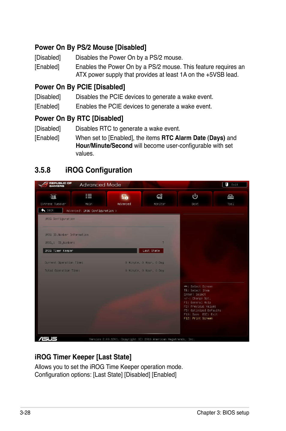 8 irog configuration, Irog configuration -28, �.8 irog configuration | Asus Maximus IV GENE-Z/GEN3 User Manual | Page 116 / 192