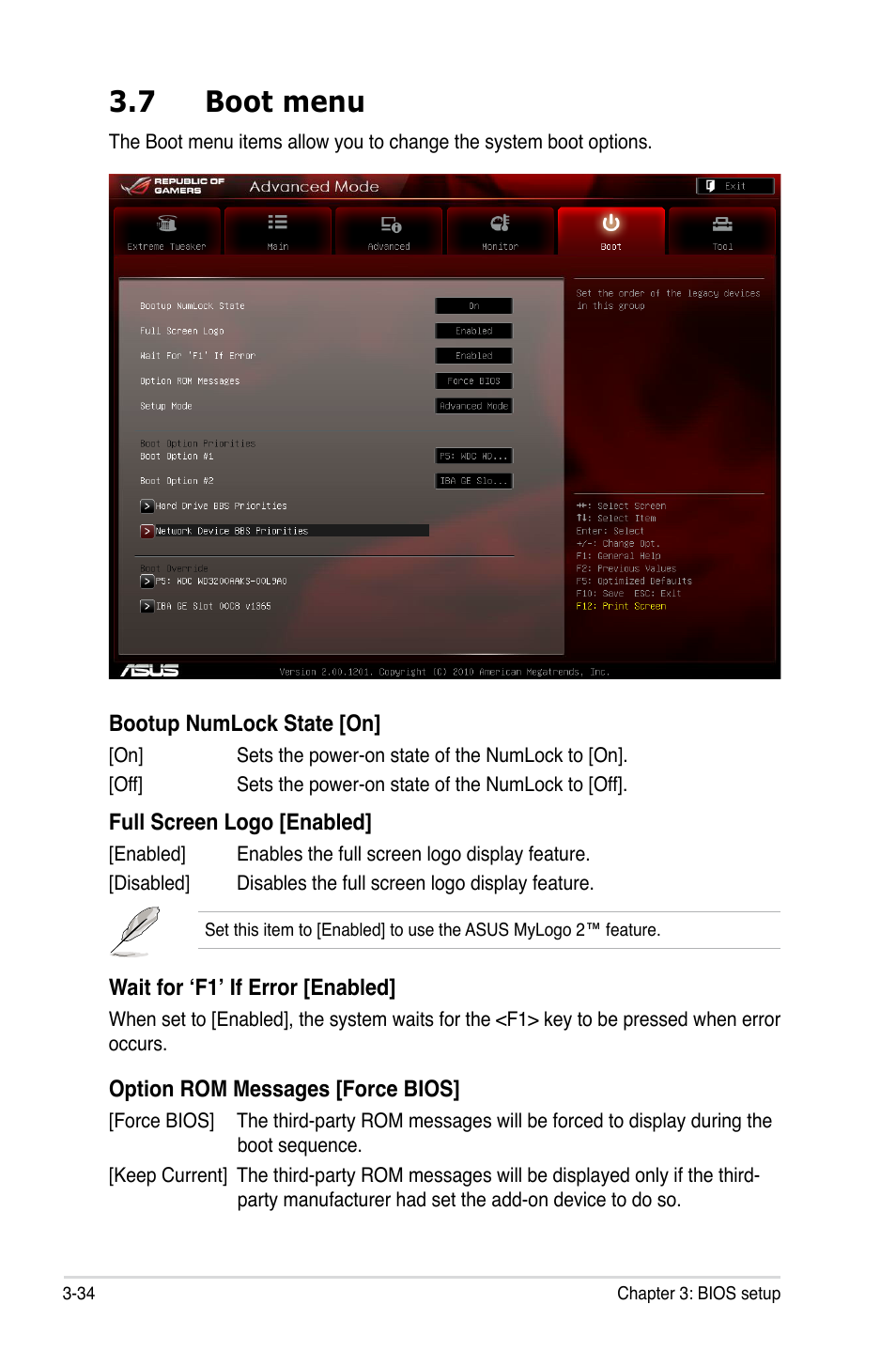 7 boot menu, Boot menu -34 | Asus Maximus IV GENE-Z/GEN3 User Manual | Page 122 / 192