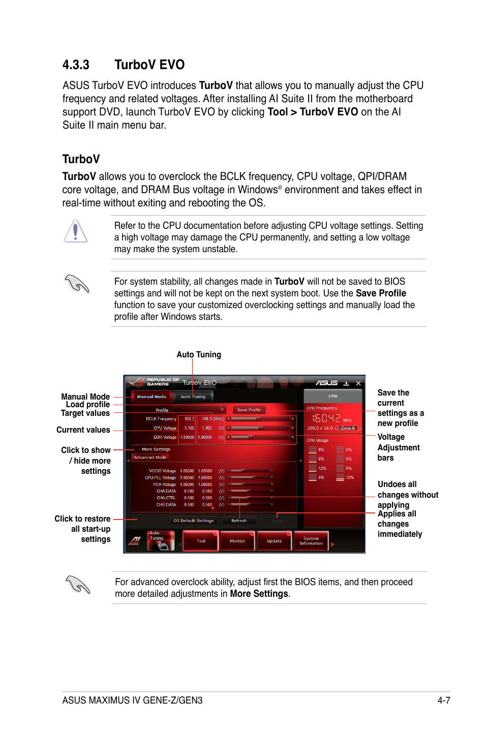 3 turbov evo, Turbov evo -7, Turbov | Asus Maximus IV GENE-Z/GEN3 User Manual | Page 147 / 192