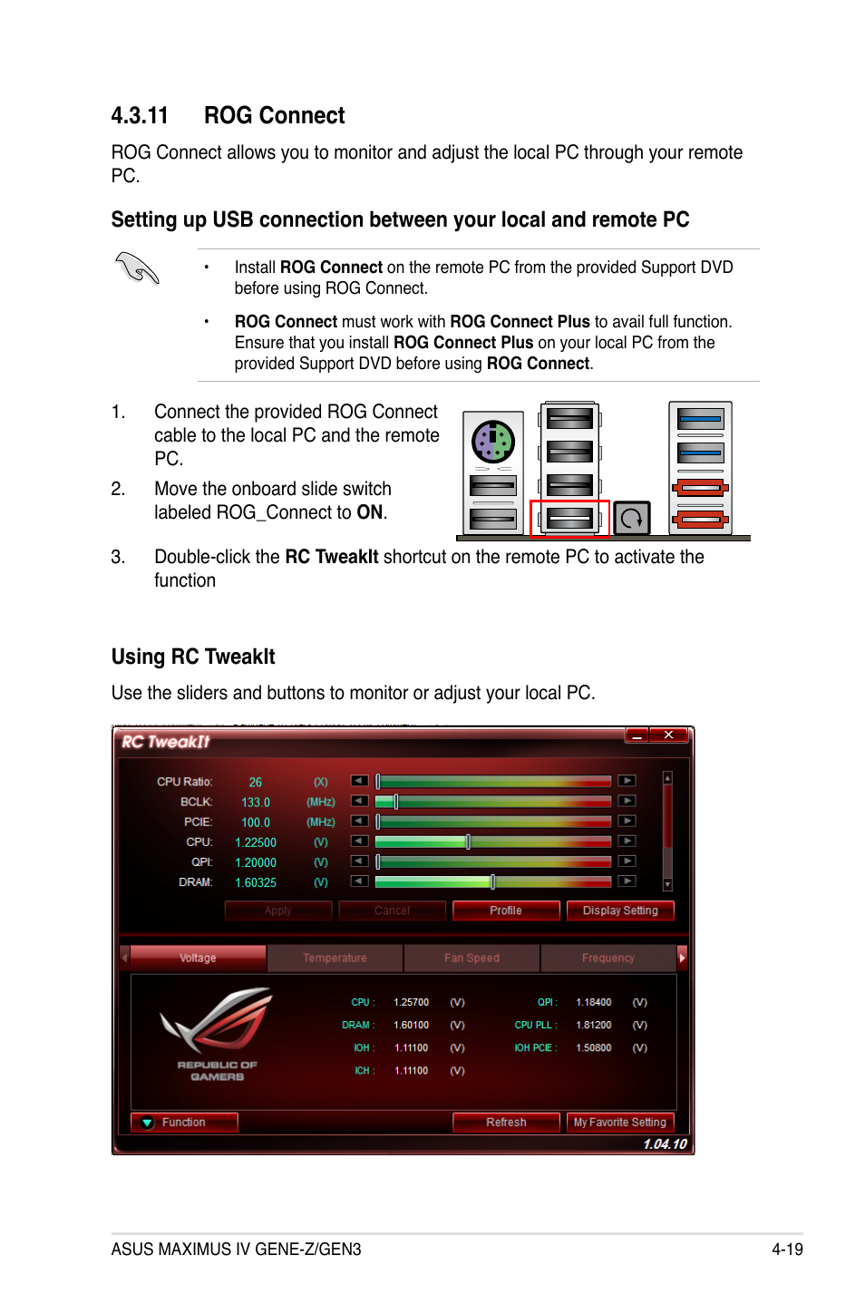 11 rog connect, 11 rog connect -19 | Asus Maximus IV GENE-Z/GEN3 User Manual | Page 159 / 192