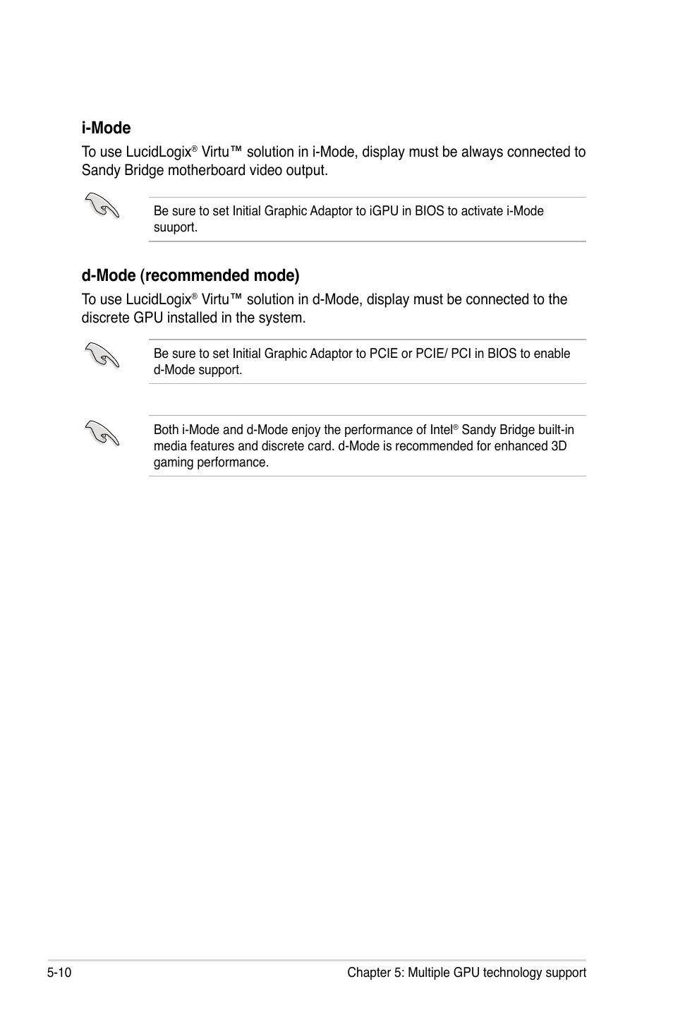 I-mode, D-mode (recommended mode) | Asus Maximus IV GENE-Z/GEN3 User Manual | Page 188 / 192
