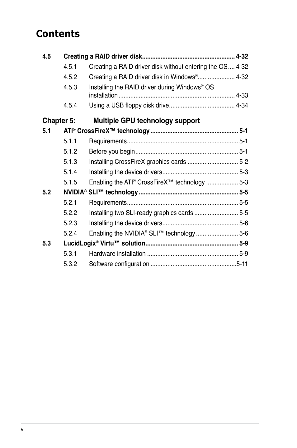 Asus Maximus IV GENE-Z/GEN3 User Manual | Page 6 / 192