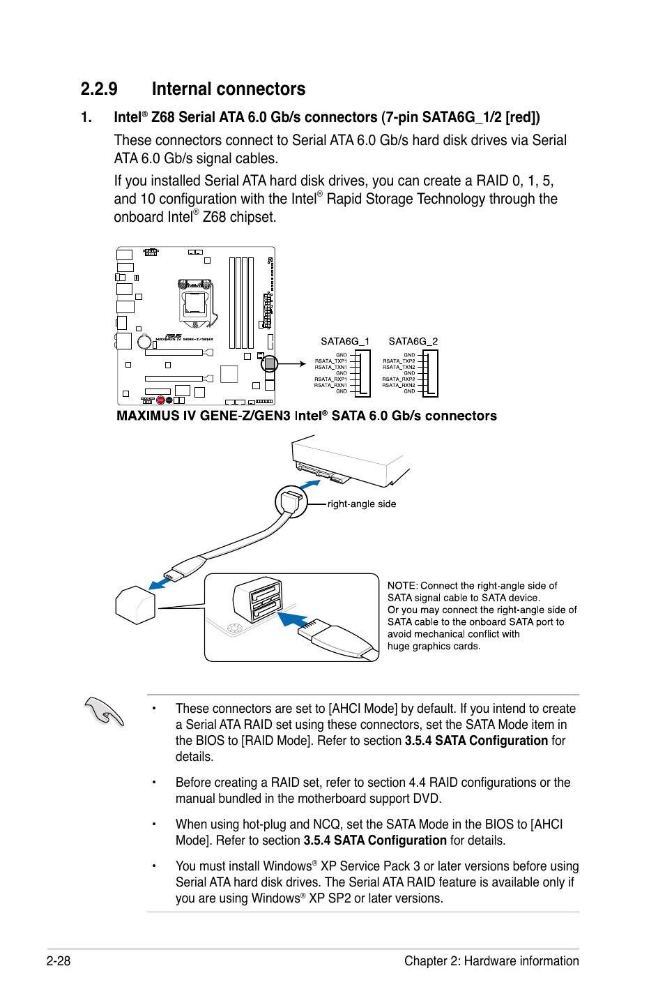 9 internal connectors, Internal connectors -28 | Asus Maximus IV GENE-Z/GEN3 User Manual | Page 60 / 192