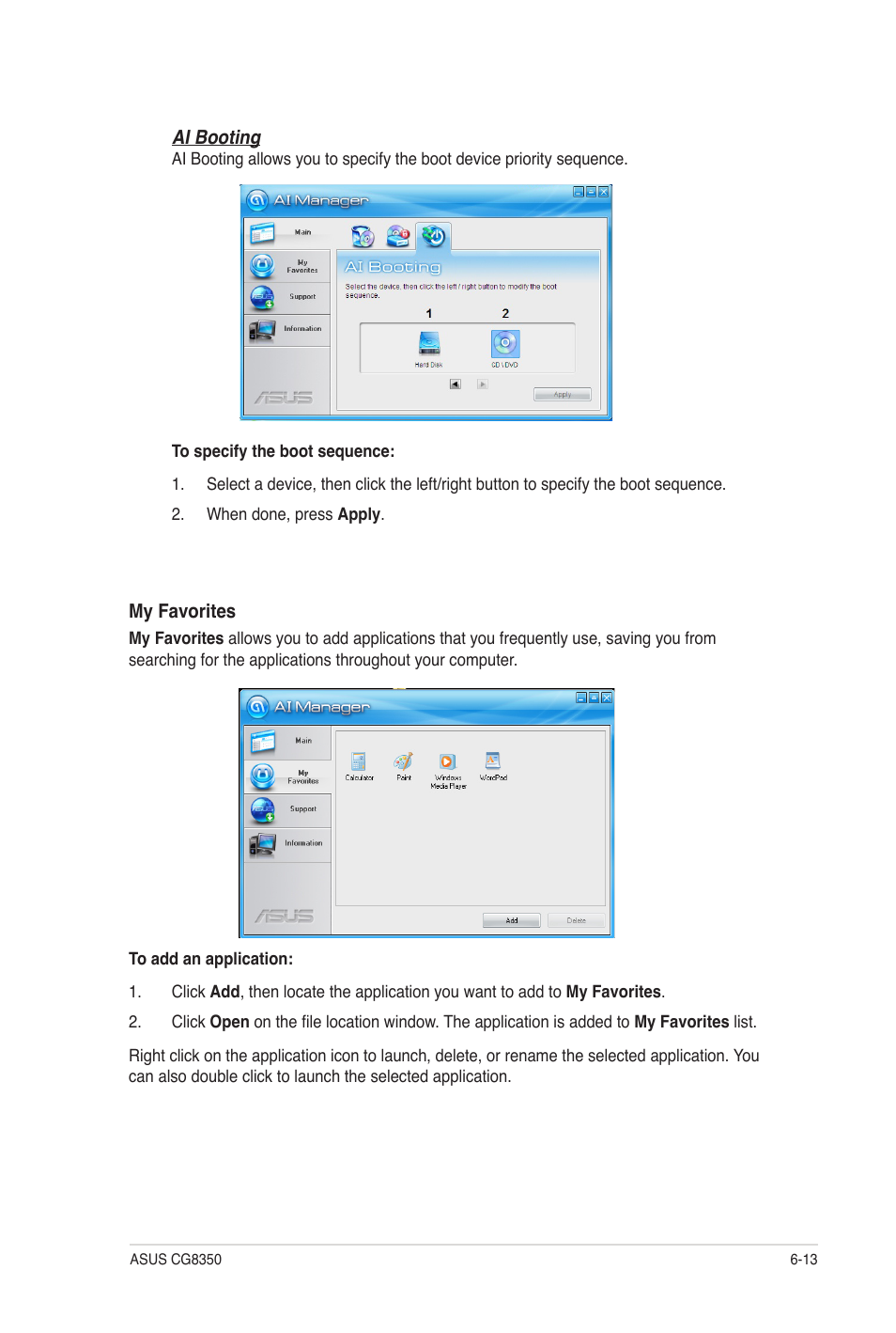 Asus CG8350 User Manual | Page 58 / 72