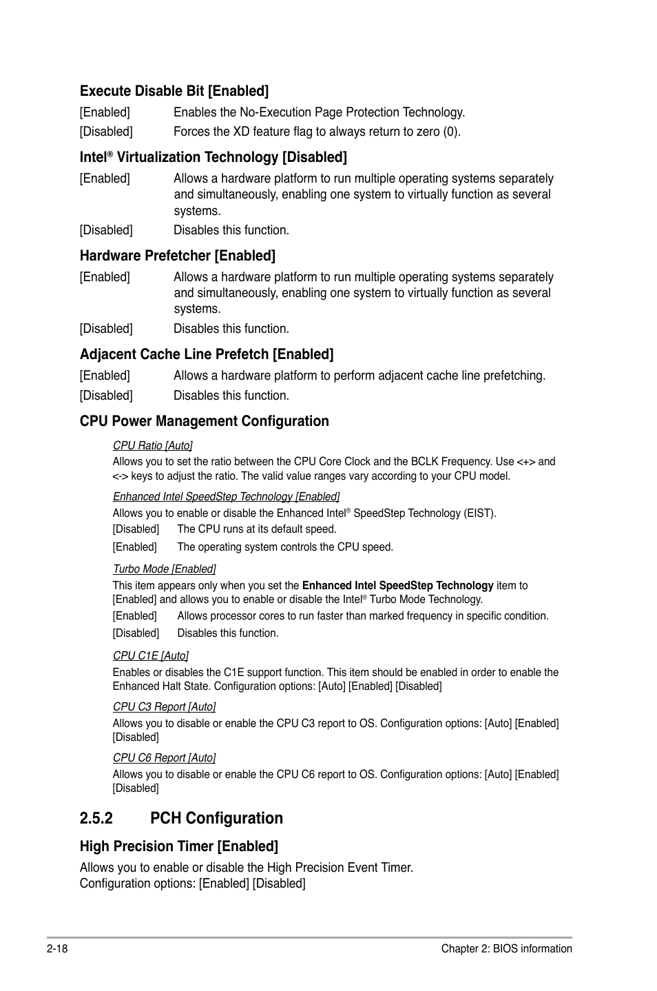 2 pch configuration, Pch configuration -18 | Asus P8B75-M LE PLUS User Manual | Page 63 / 79