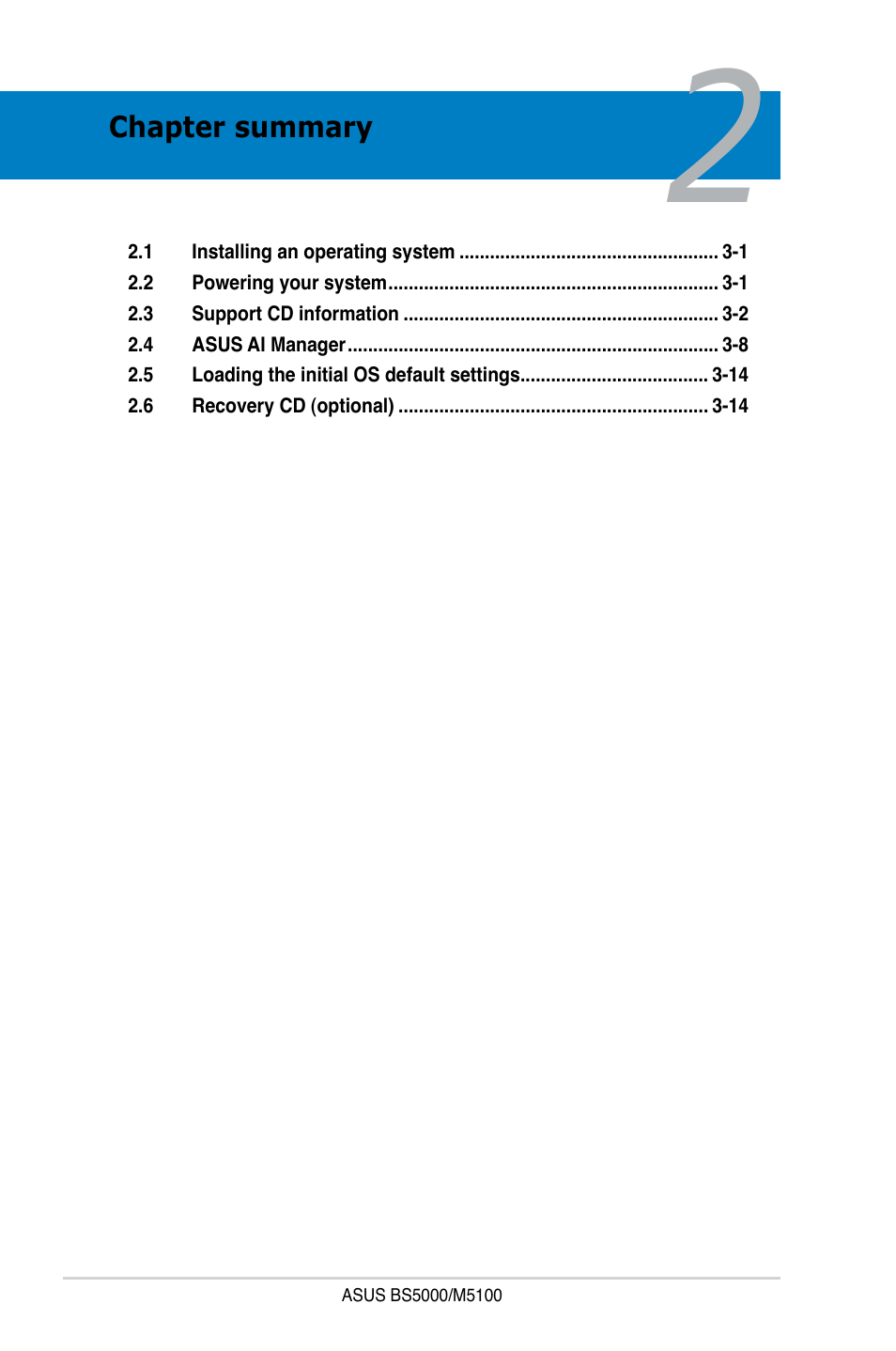 Asus BS5000 User Manual | Page 20 / 36