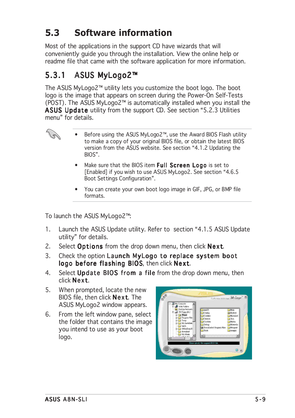 3 software information | Asus A8N-SLI User Manual | Page 119 / 162