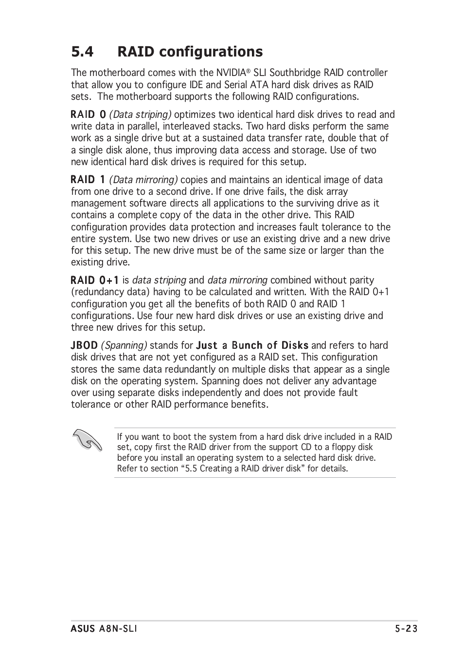 4 raid configurations | Asus A8N-SLI User Manual | Page 133 / 162