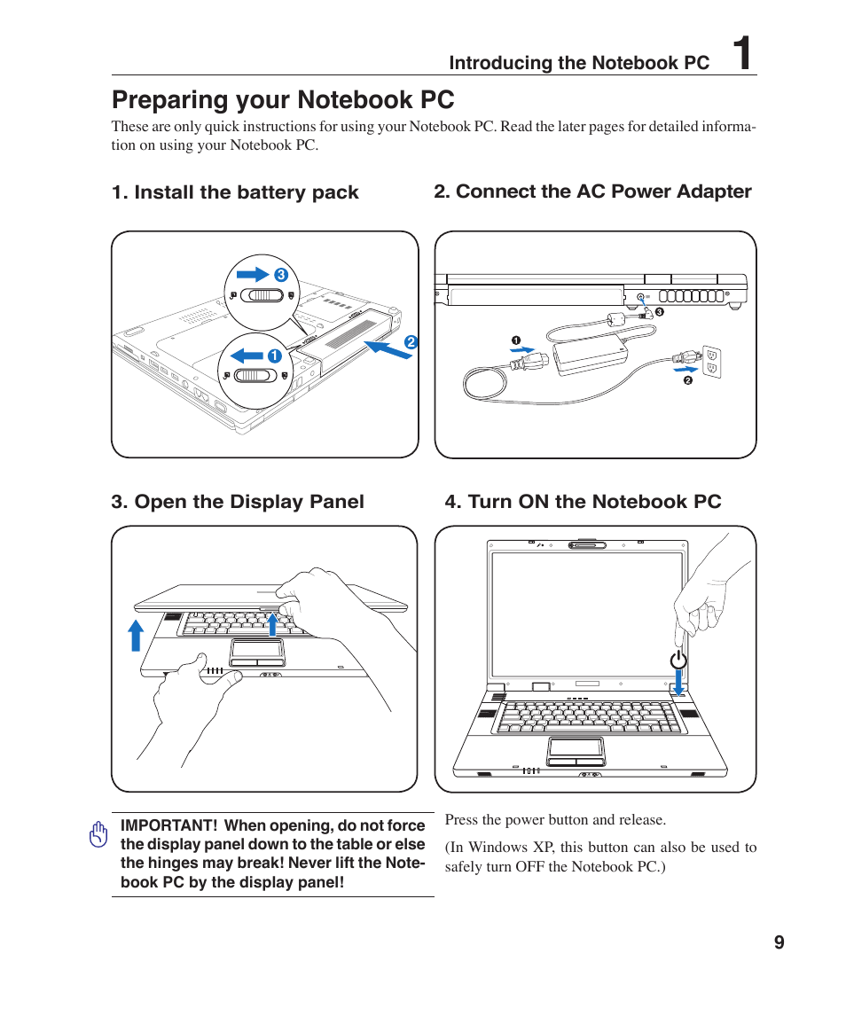 Asus Z84F User Manual | Page 9 / 68