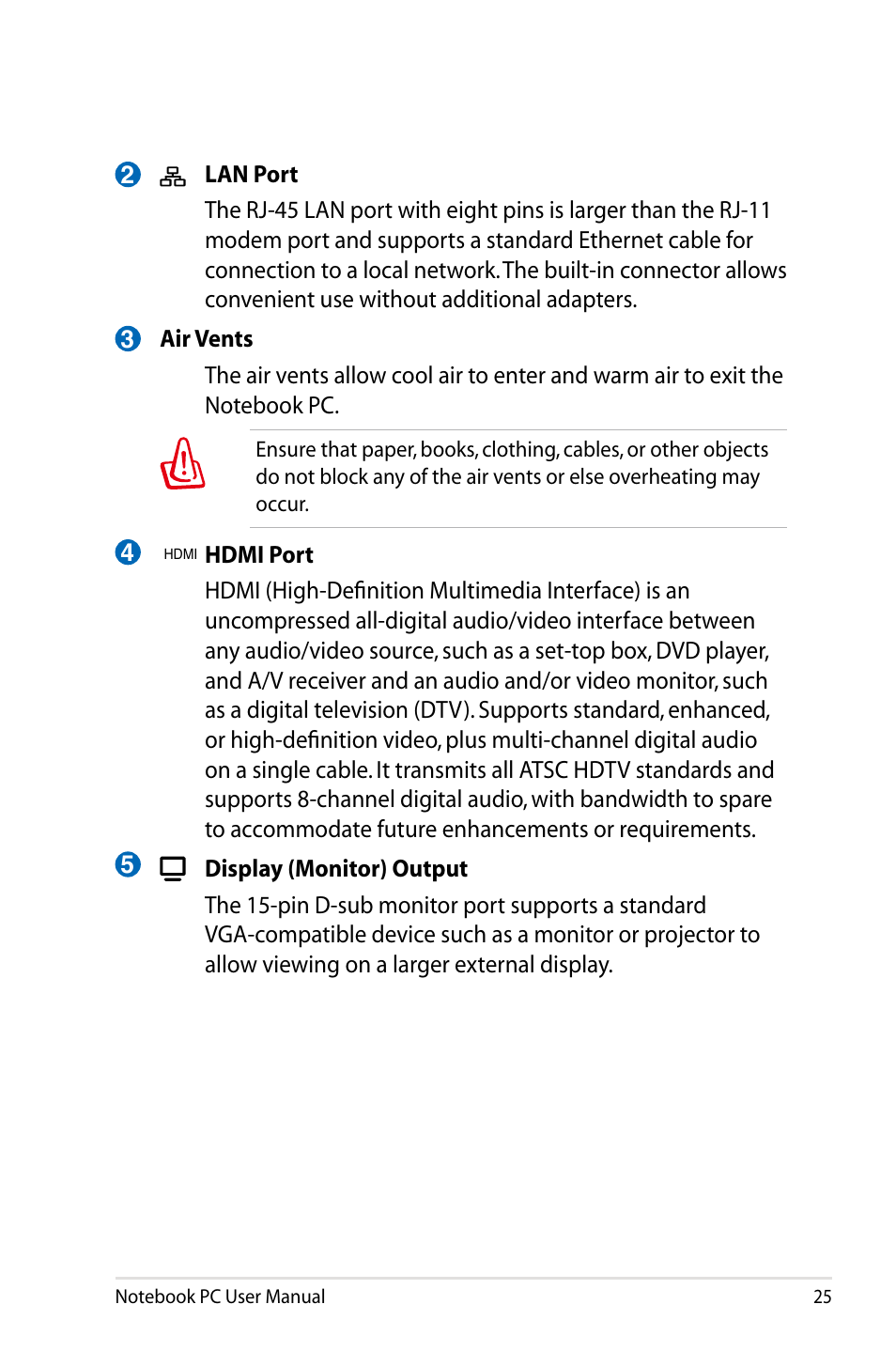 Asus X53SD User Manual | Page 25 / 110