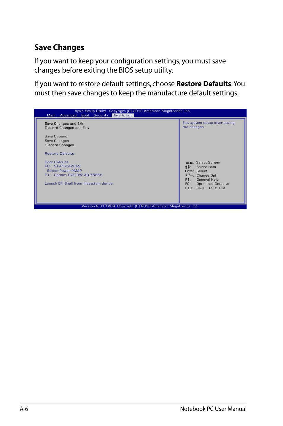 Save changes | Asus X53SD User Manual | Page 78 / 110