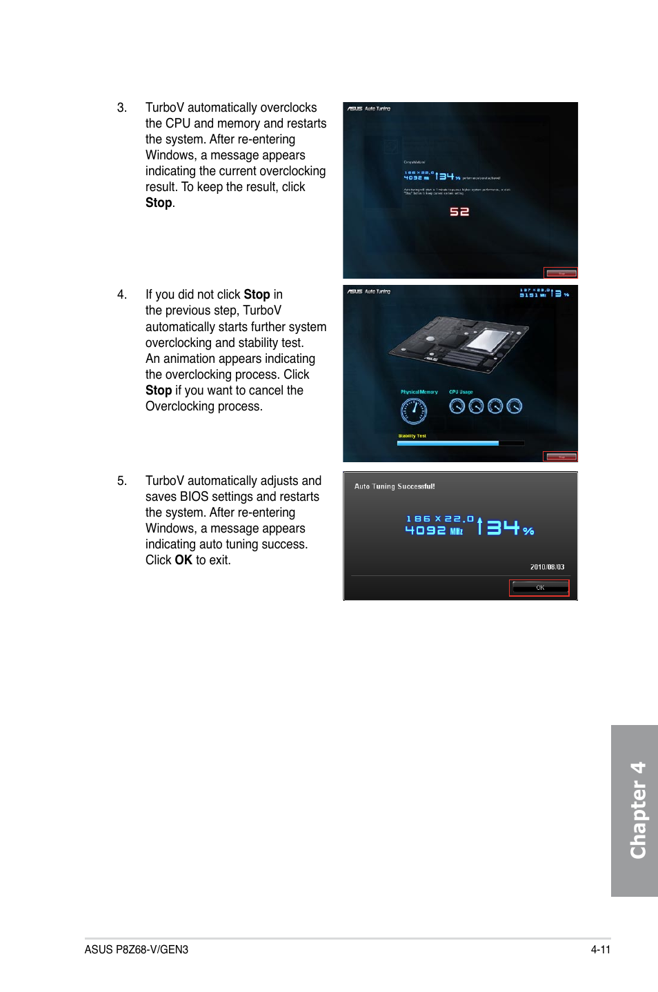 Chapter 4 | Asus P8Z68-V/GEN3 User Manual | Page 117 / 146
