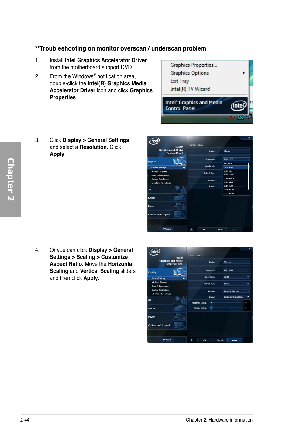 Chapter 2 | Asus P8Z68-V/GEN3 User Manual | Page 62 / 146