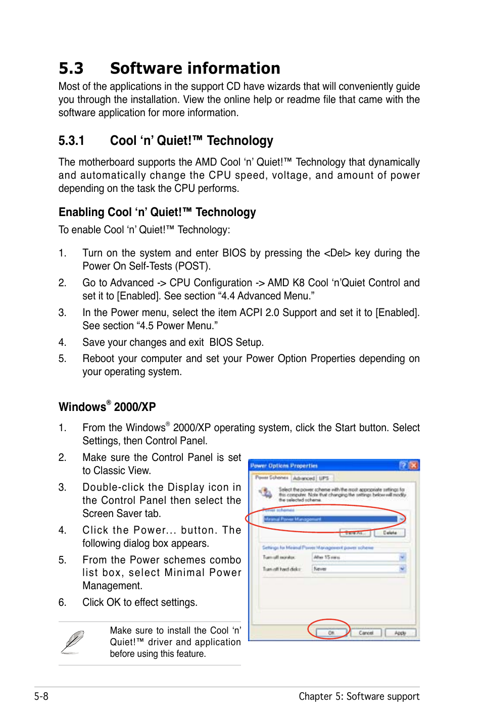 3 software information, 1 cool ‘n’ quiet!™ technology | Asus M2Ne User Manual | Page 118 / 146