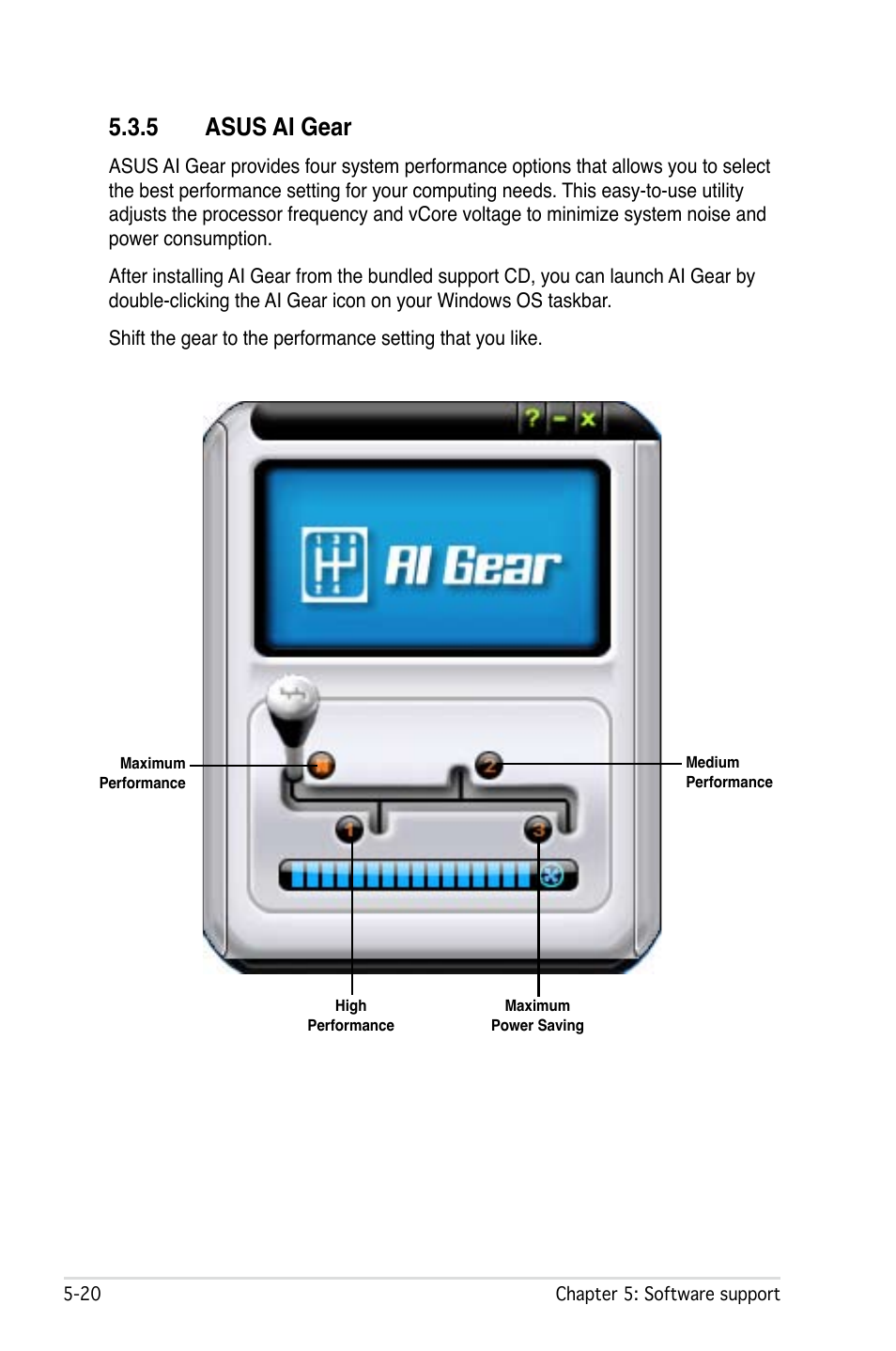 5 asus ai gear | Asus M2Ne User Manual | Page 130 / 146