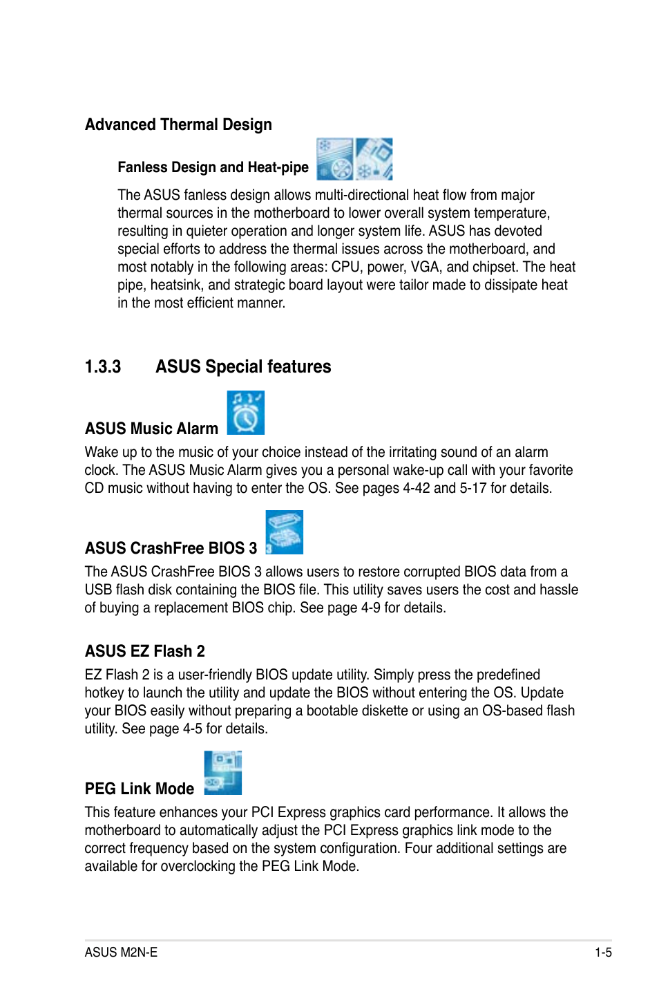 3 asus special features | Asus M2Ne User Manual | Page 21 / 146