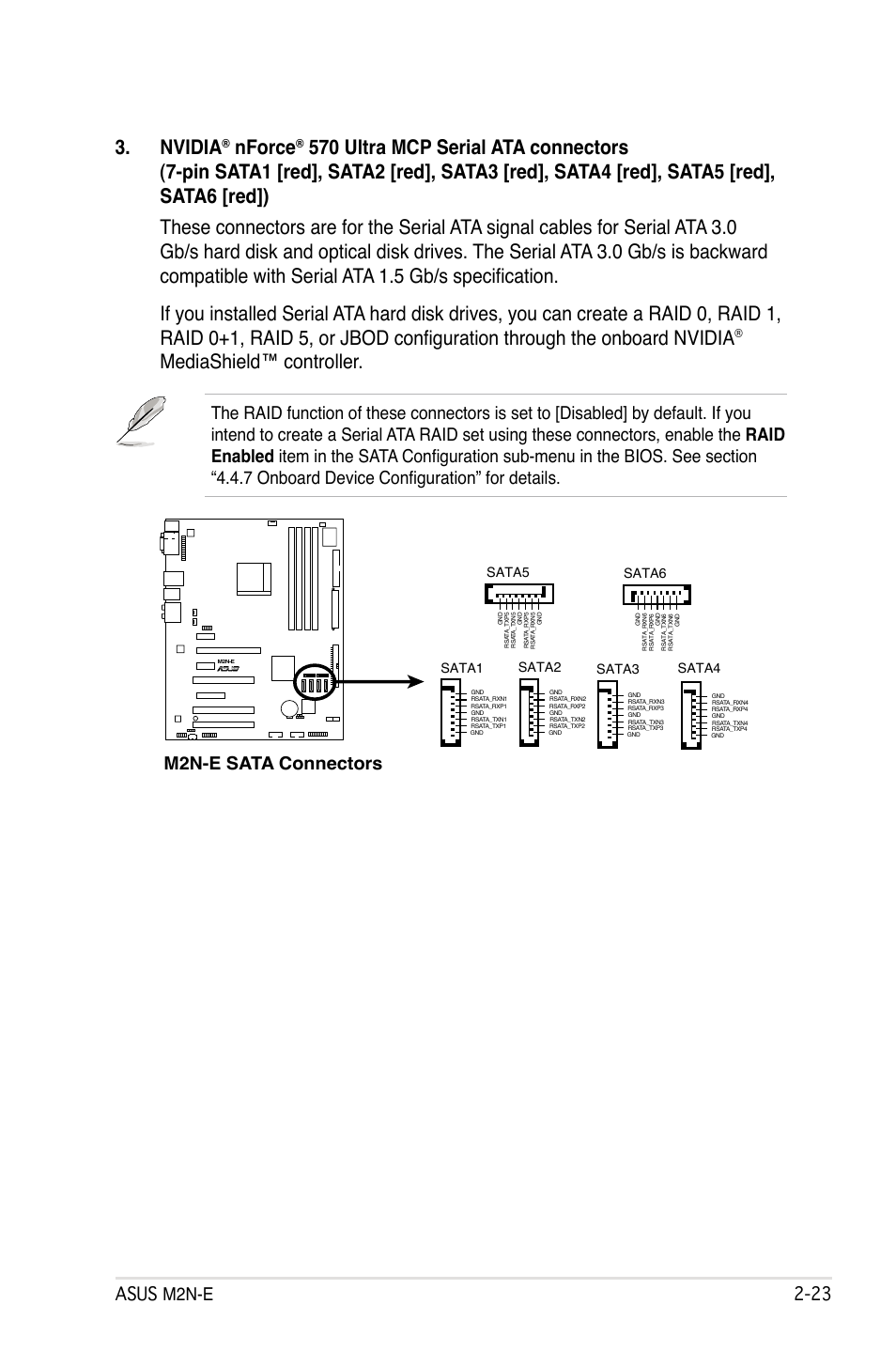 Nvidia, Nforce, Mediashield™ controller | Asus m2n-e 2-2 | Asus M2Ne User Manual | Page 47 / 146