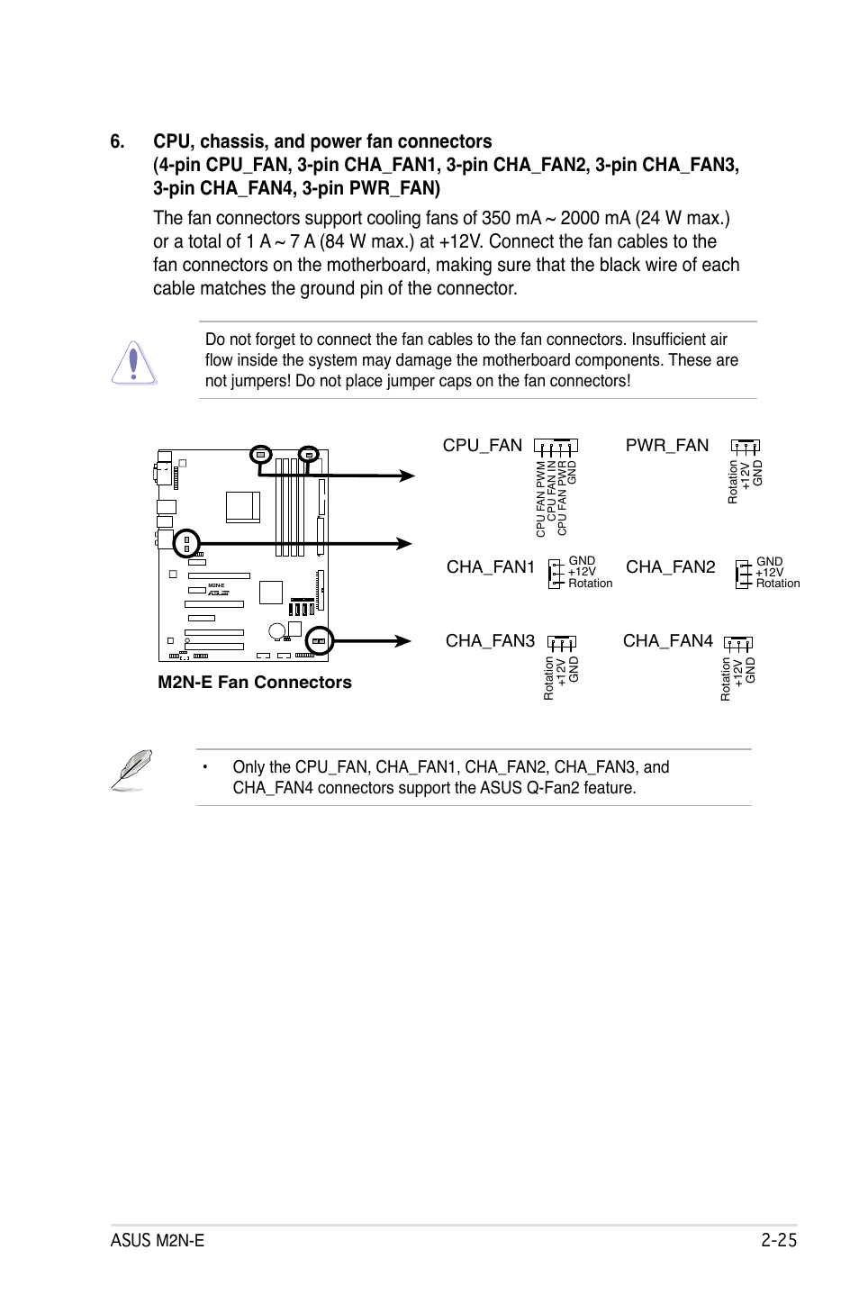 Asus m2n-e 2-2, Cpu_fan, Cha_fan3 cha_fan4 | Asus M2Ne User Manual | Page 49 / 146