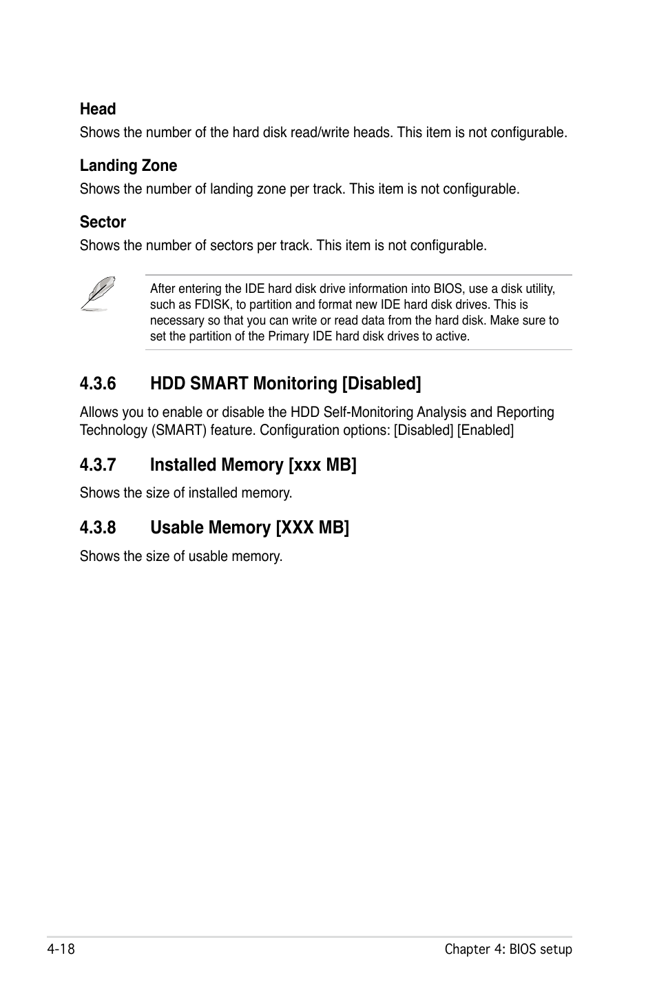 6 hdd smart monitoring [disabled | Asus M2Ne User Manual | Page 78 / 146