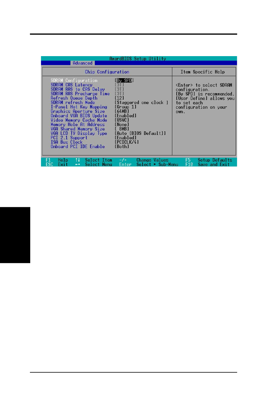 Bios setup, 1 chip configuration | Asus A7S-VM User Manual | Page 56 / 90