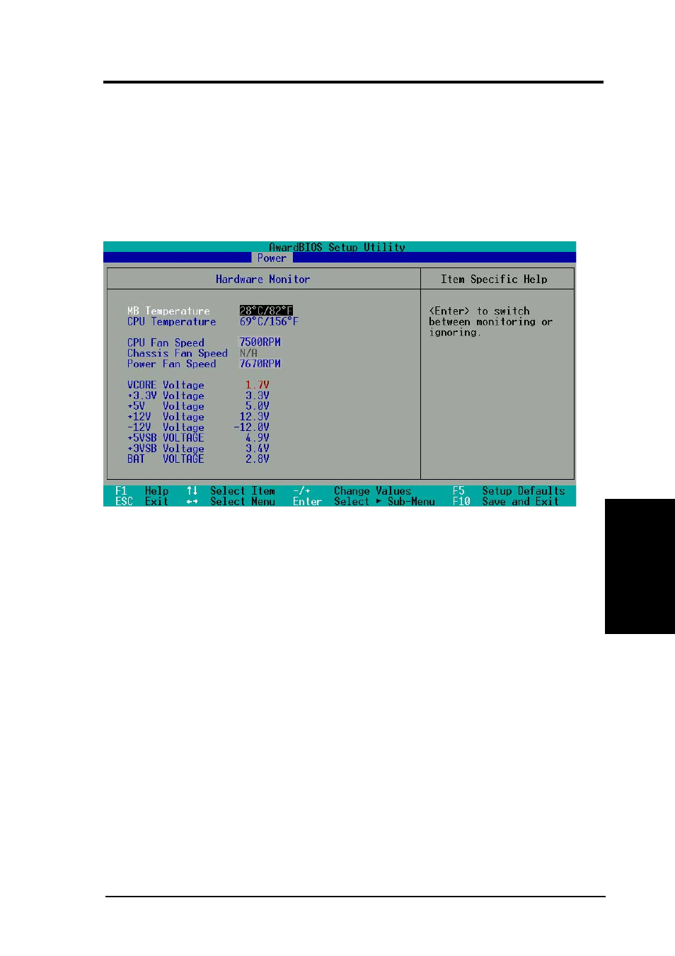 Bios setup, 2 hardware monitor | Asus A7S-VM User Manual | Page 69 / 90