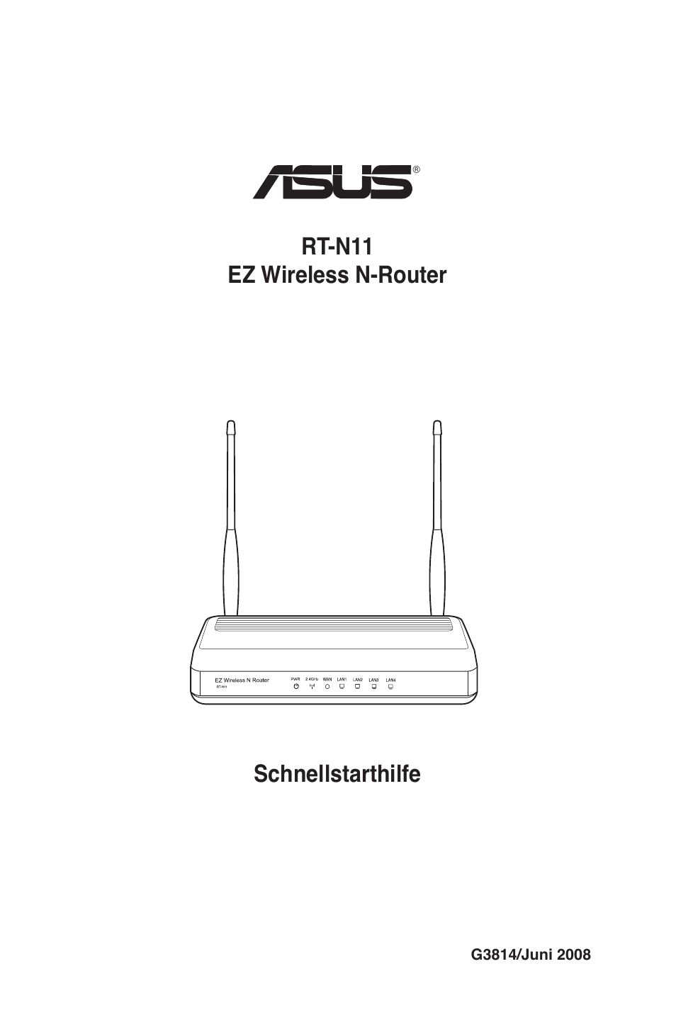 Schnellstarthilfe rt-n11, Ez wireless n-router | Asus RT-N11 User Manual | Page 50 / 109