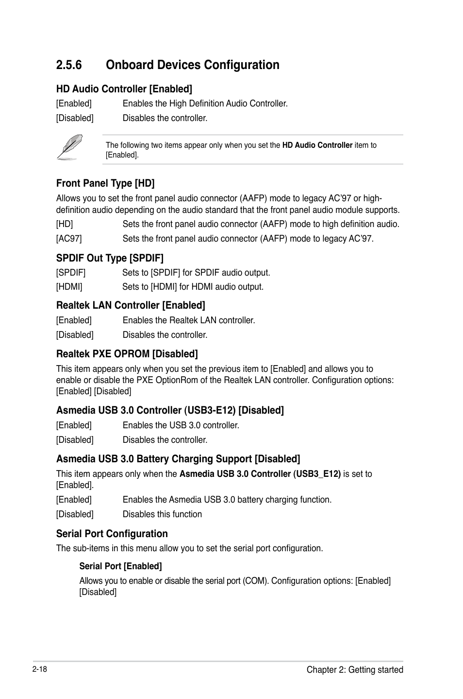6 onboard devices configuration | Asus H61M-PRO User Manual | Page 46 / 64