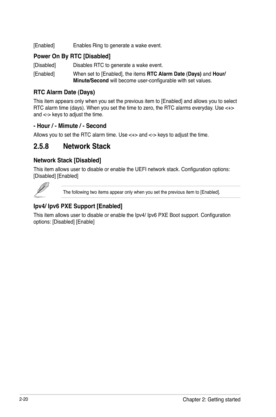 8 network stack | Asus H61M-PRO User Manual | Page 48 / 64