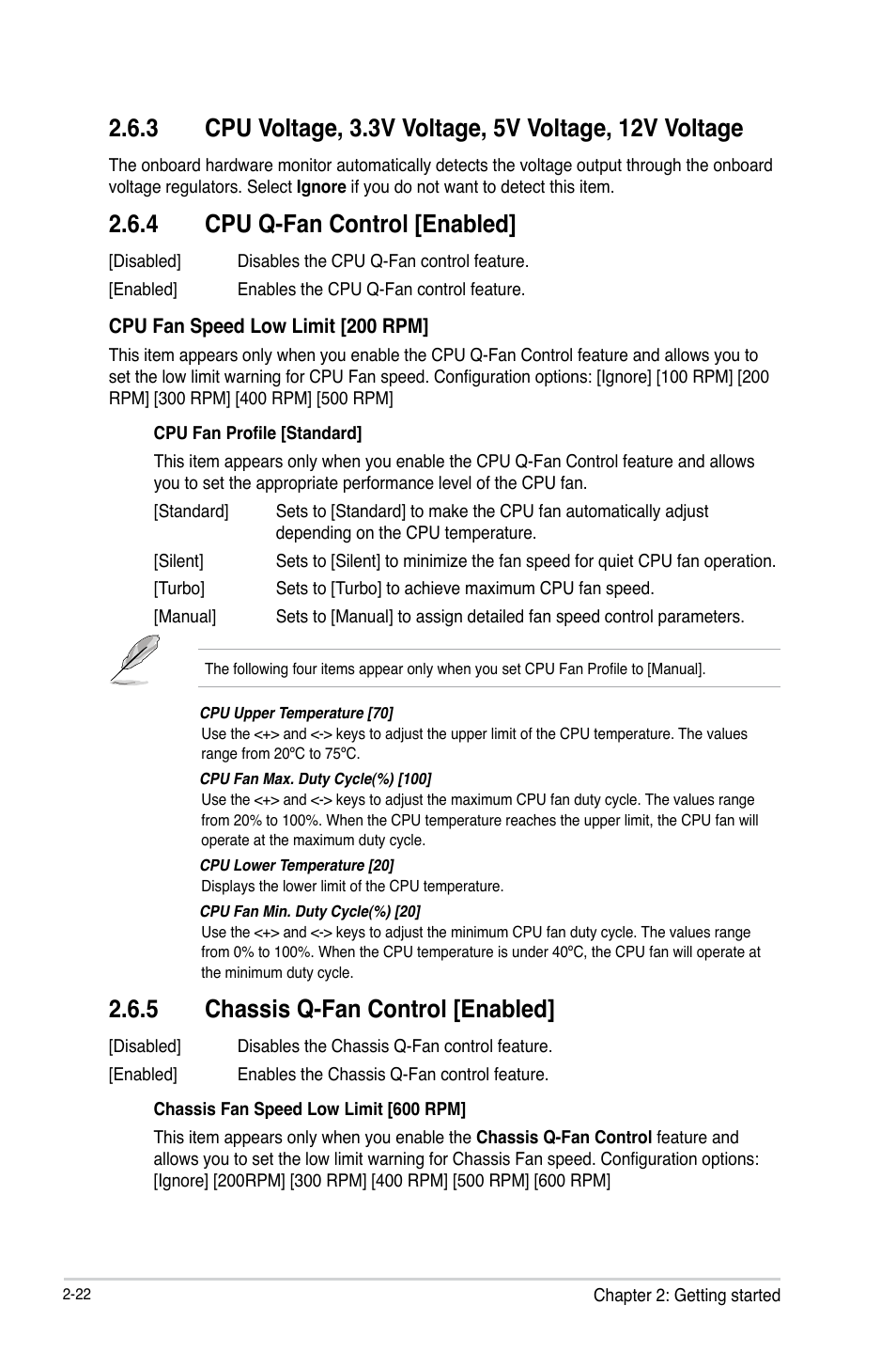 4 cpu q-fan control [enabled, 5 chassis q-fan control [enabled | Asus H61M-PRO User Manual | Page 50 / 64